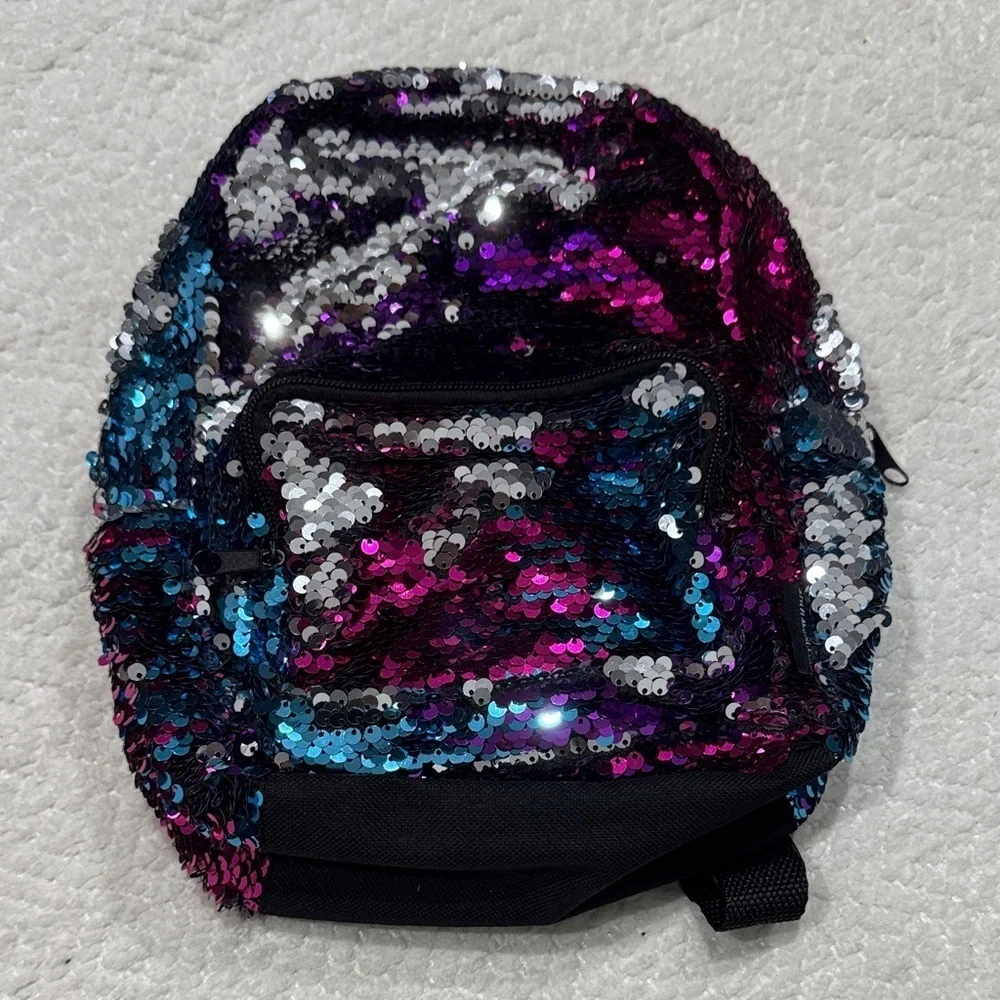 Sequin Mini Backpack in Multicolor